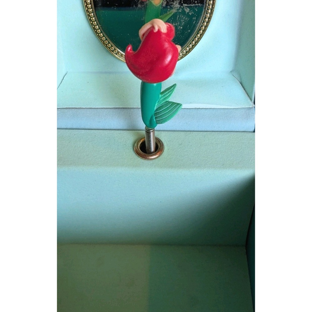 Vtg 80s Little Mermaid Musical Jewelry Box Disney Parks Ariel Under The Sea 1988 - Picture 15 of 16